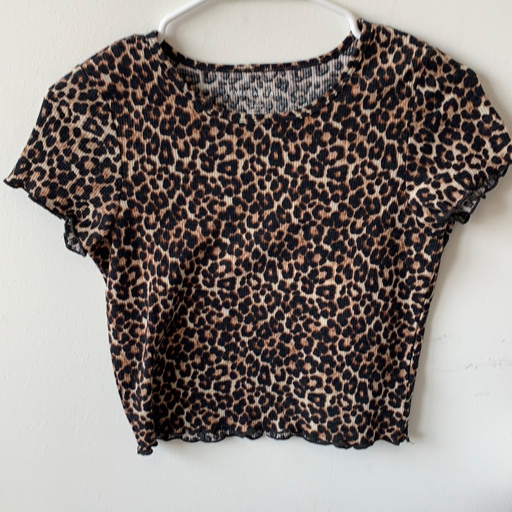 cheetah crop top